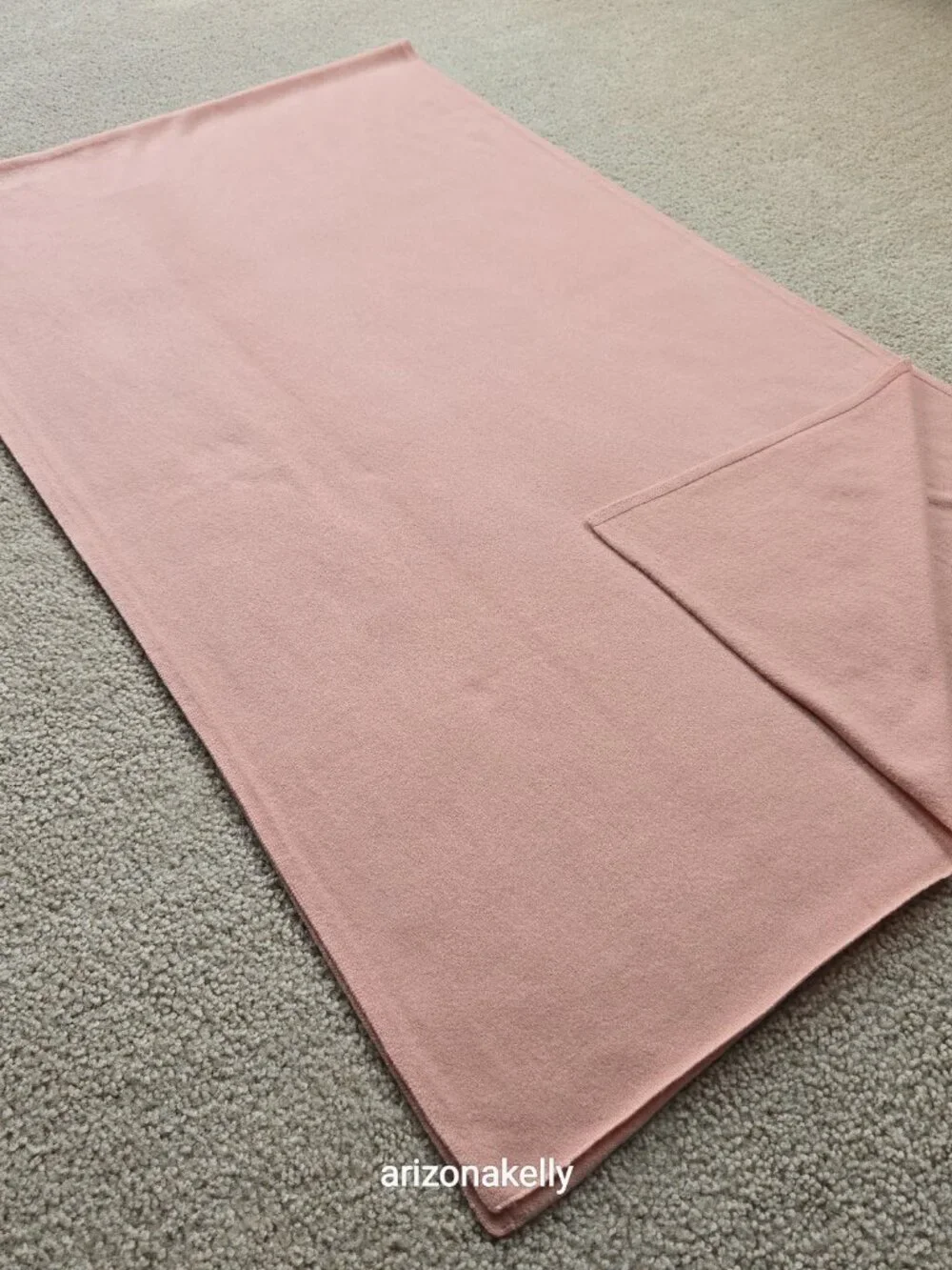 NWT Garnet Hill Cashmere Scarf Pink Knit - Picture 11 of 16